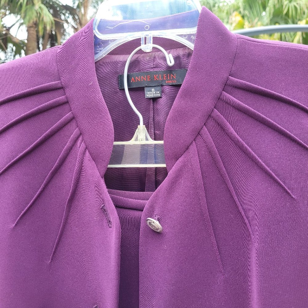 Anne Klein Purple/Mauve Classic Suit - Picture 2 of 5